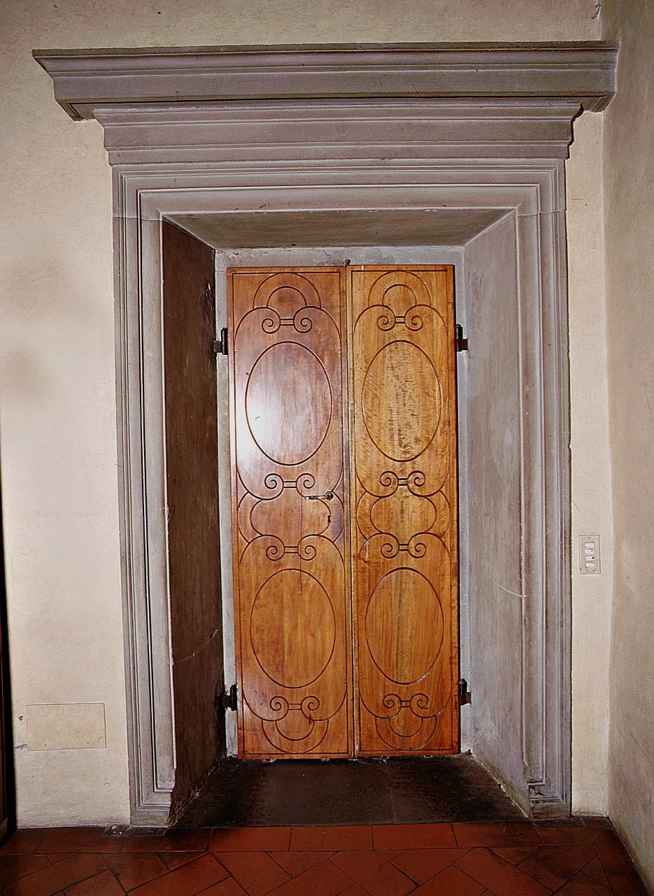 mostra di portale, serie di Vasari Giorgio - bottega fiorentina (sec. XVI)