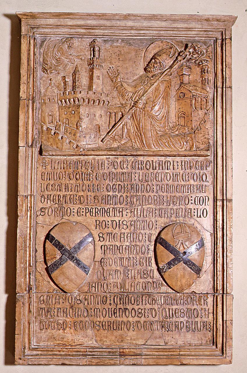 San Zanobi (rilievo) - bottega fiorentina (sec. XV)