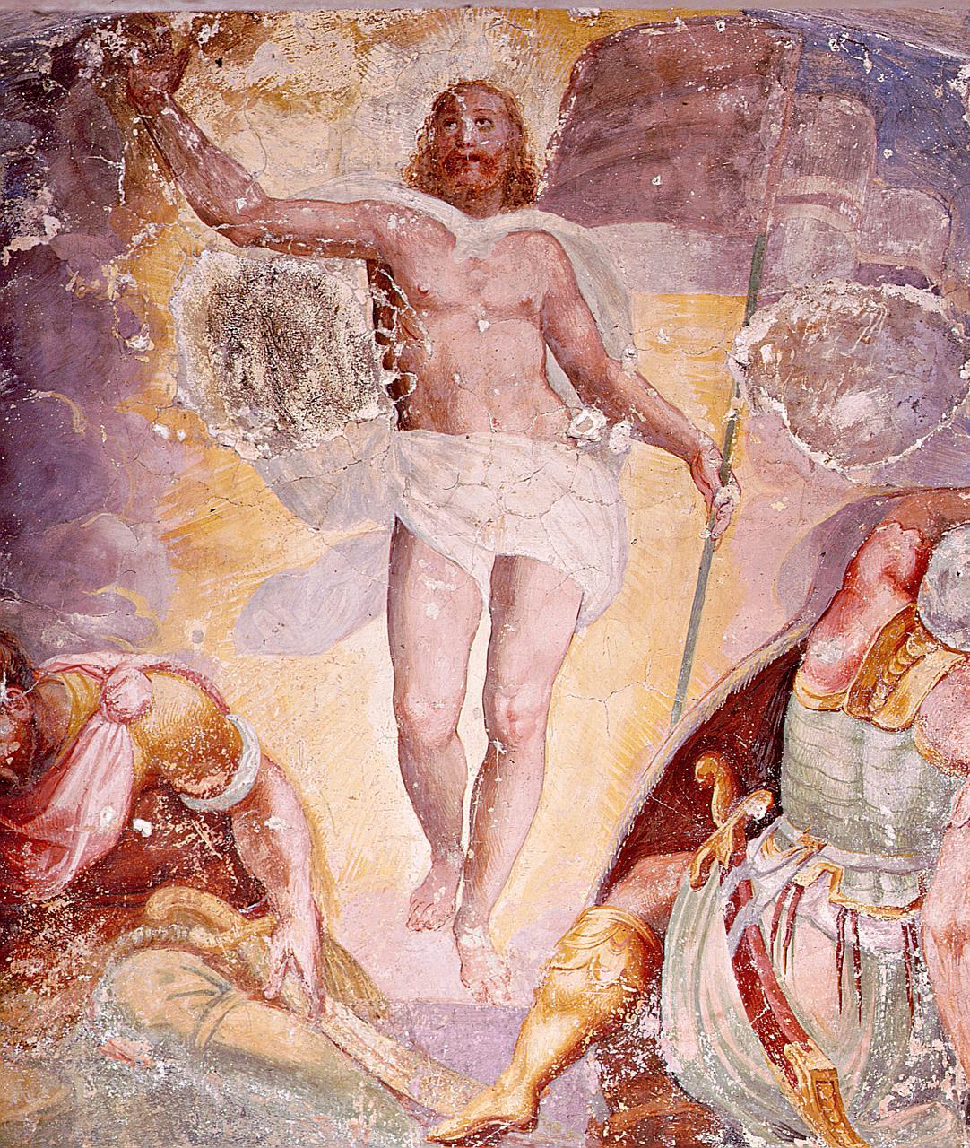 resurrezione di Cristo (dipinto) di Allori Alessandro (cerchia) (seconda metà sec. XVI)