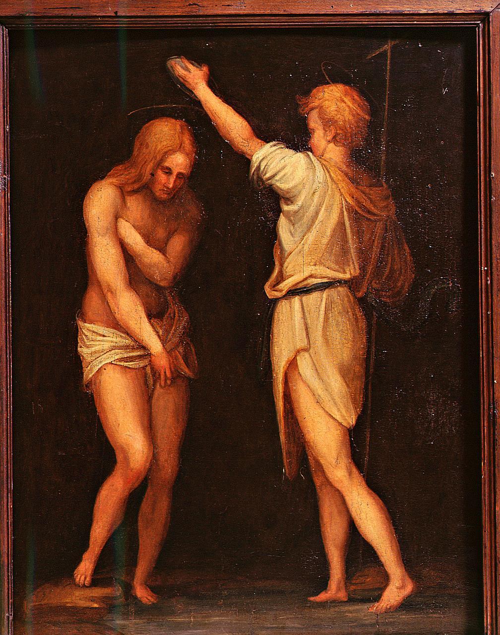 battesimo di Cristo (dipinto) di Carucci Jacopo detto Pontormo (sec. XVI)