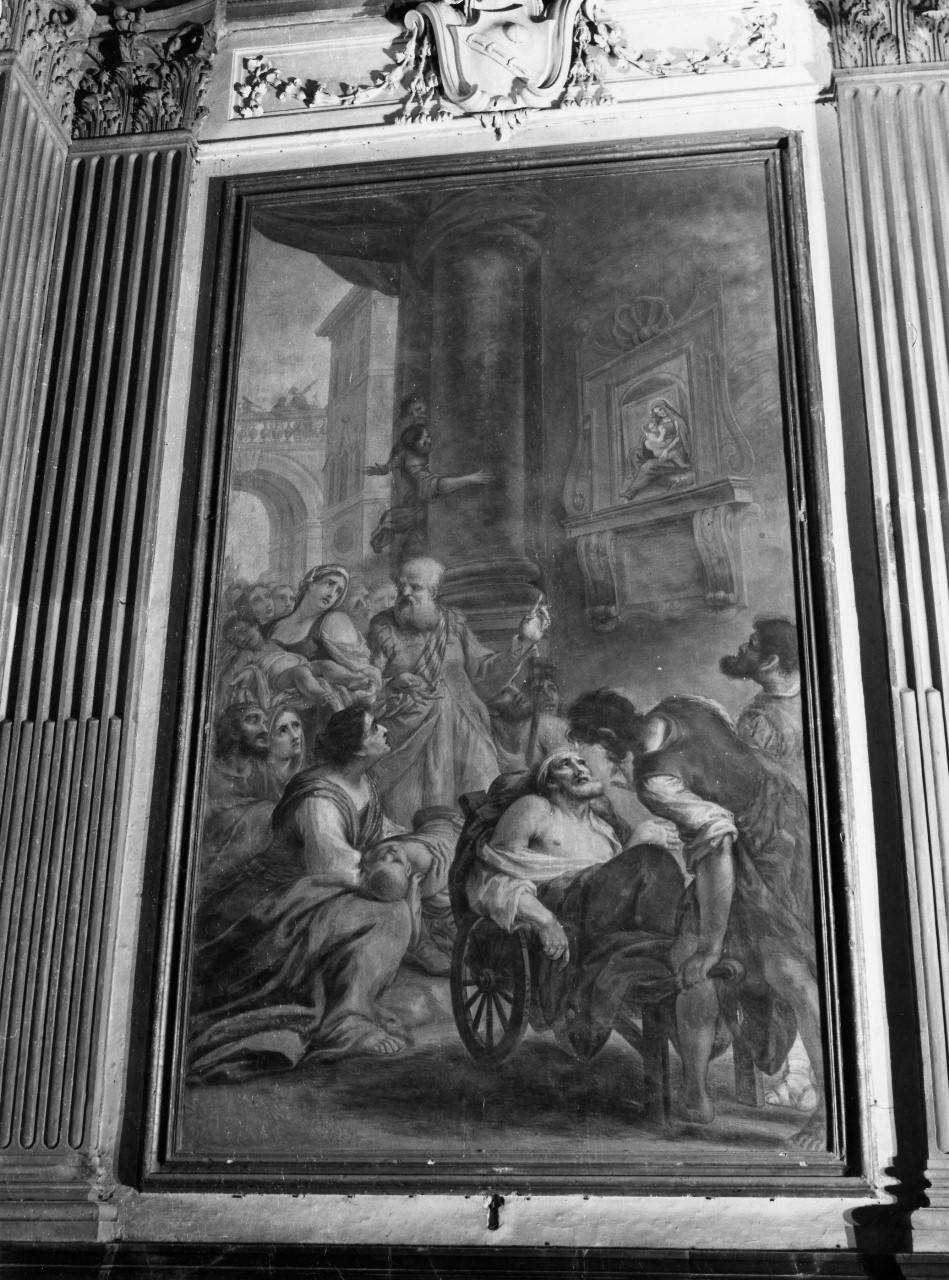 miracolo dell'immagine della Madonna (dipinto) di Piestrini Giovanni Domenico (sec. XVIII)