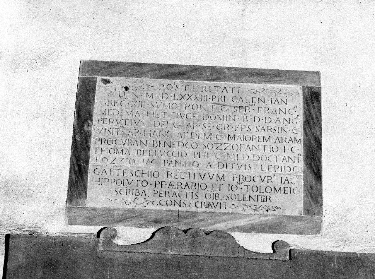 lapide - bottega toscana (sec. XVI)