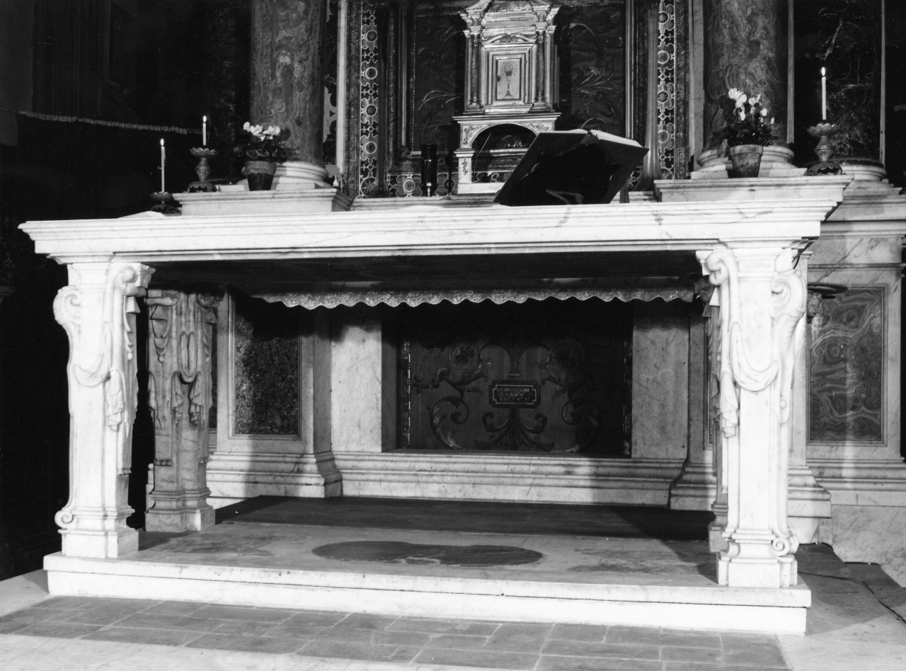 mensa d'altare di Tacca Pietro, Lafri Jacopo (sec. XVII)