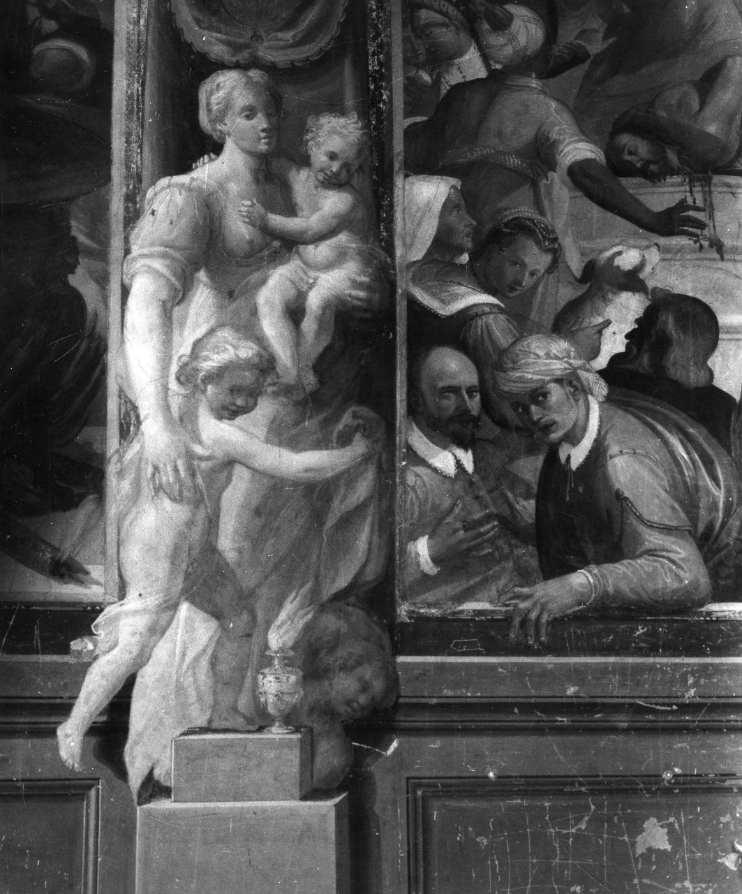 Carità (dipinto) di Monaldi Bernardino (sec. XVI)