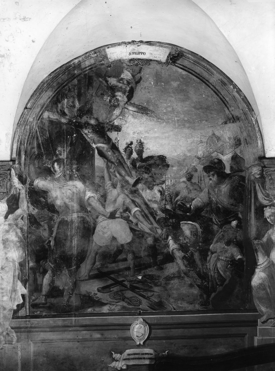 martirio di San Filippo (dipinto) di Monaldi Bernardino (sec. XVI)