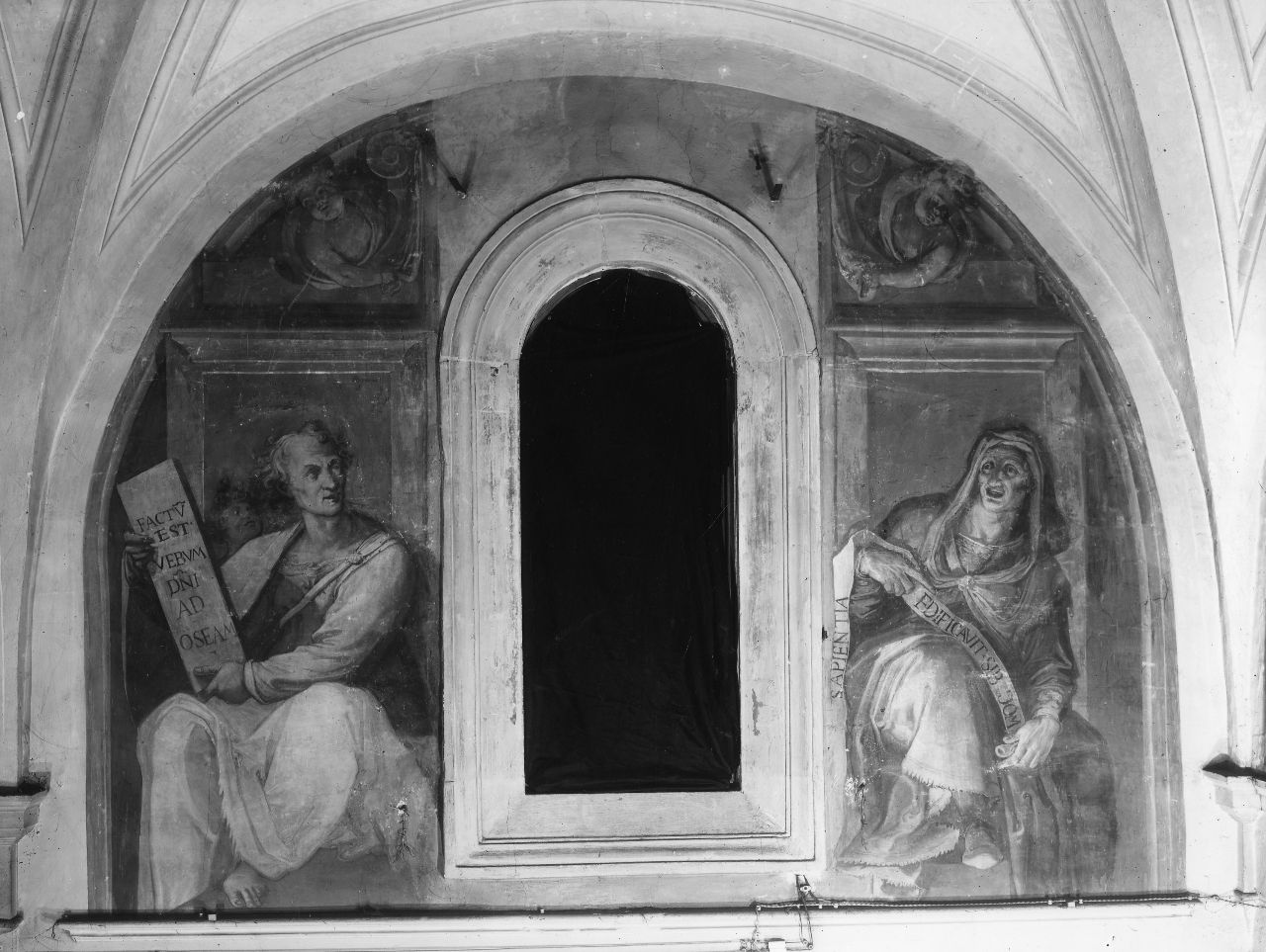 Osea e profetessa (dipinto) di Barbatelli Bernardino detto Poccetti (sec. XVI)