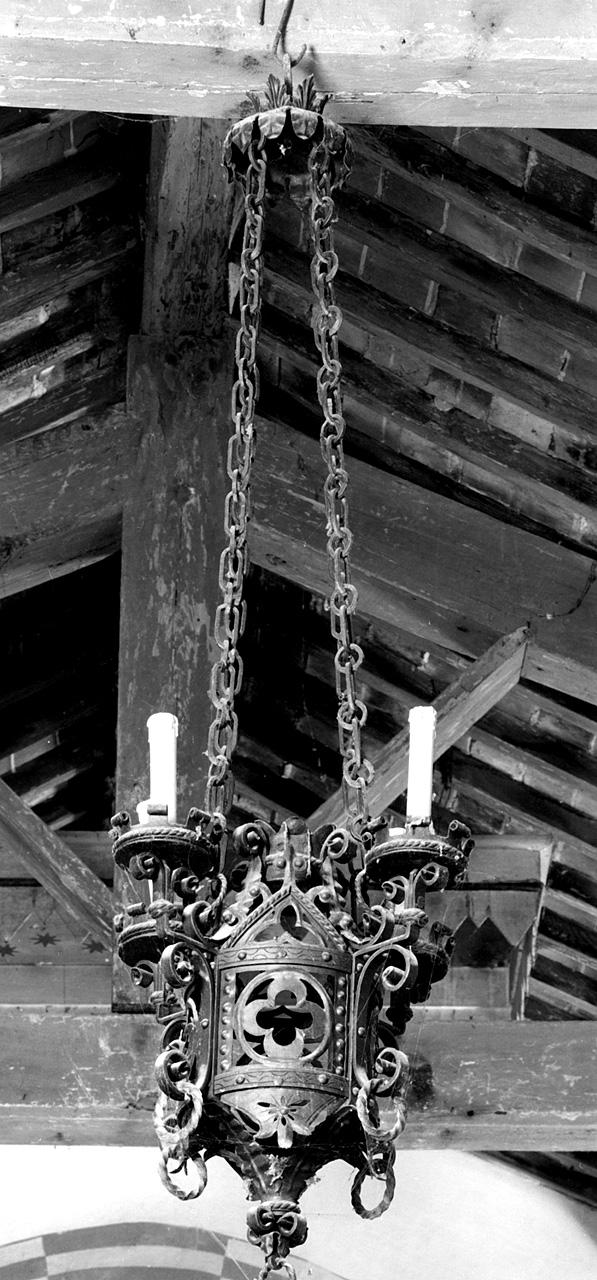 lampada pensile - produzione toscana (fine/inizio secc. XIX/ XX)