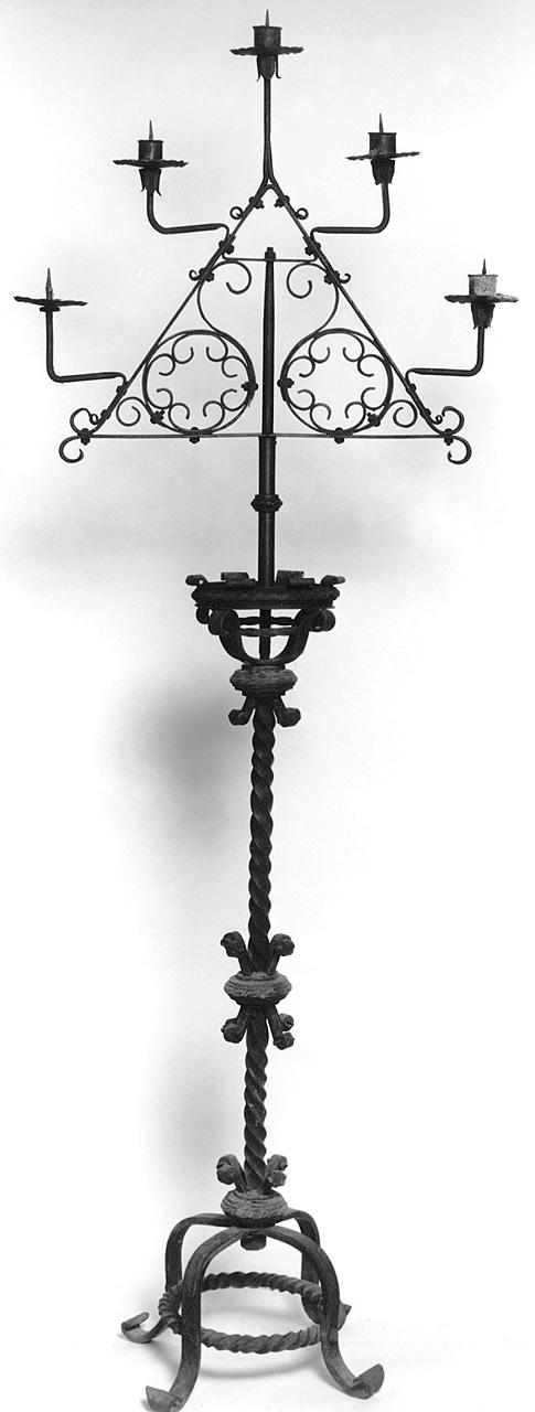 candelabro - produzione toscana (fine/inizio secc. XIX/ XX)