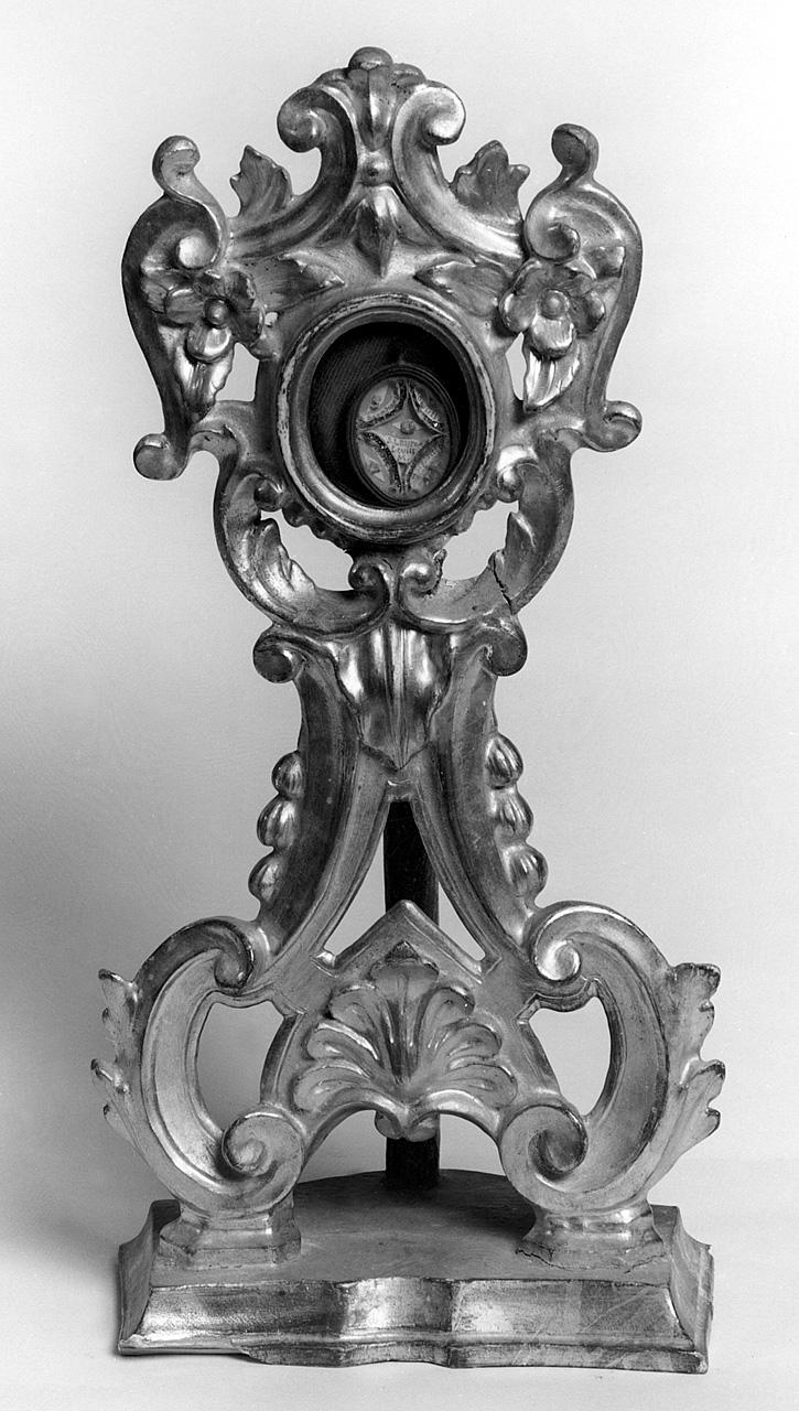 reliquiario - a ostensorio - manifattura toscana (secc. XVIII/ XIX)
