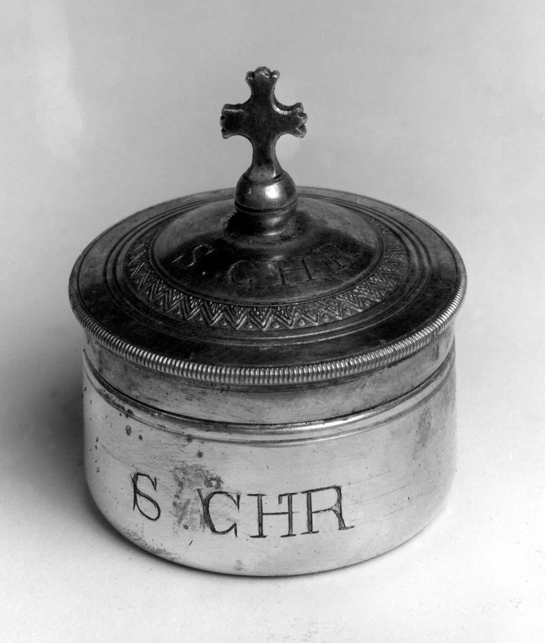 vasetti per oli santi, serie - produzione toscana (seconda metà sec. XIX)