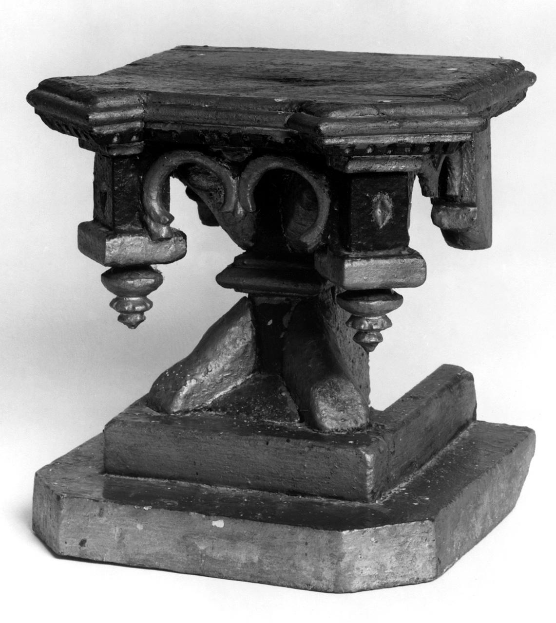 base per croce d'altare - produzione toscana (sec. XIX)