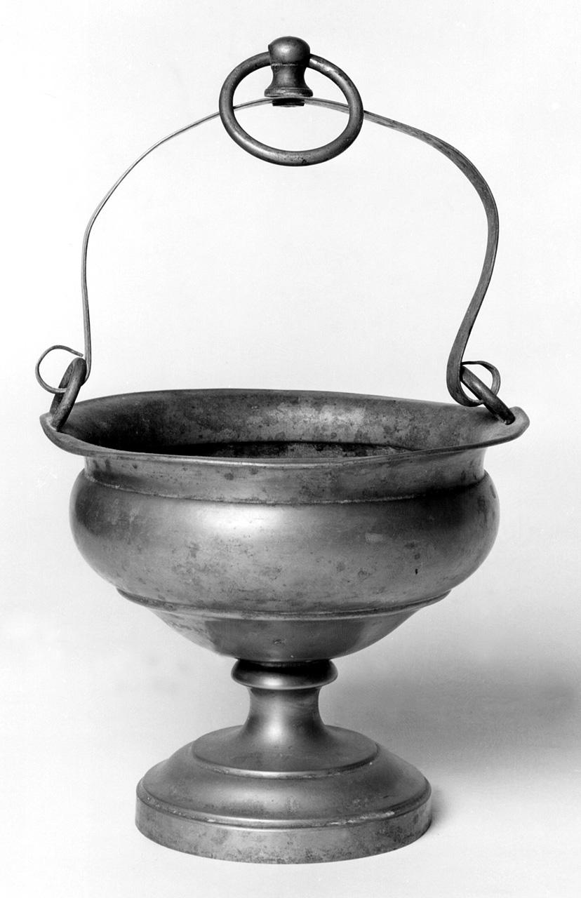 secchiello per l'acqua benedetta - bottega toscana (sec. XIX)