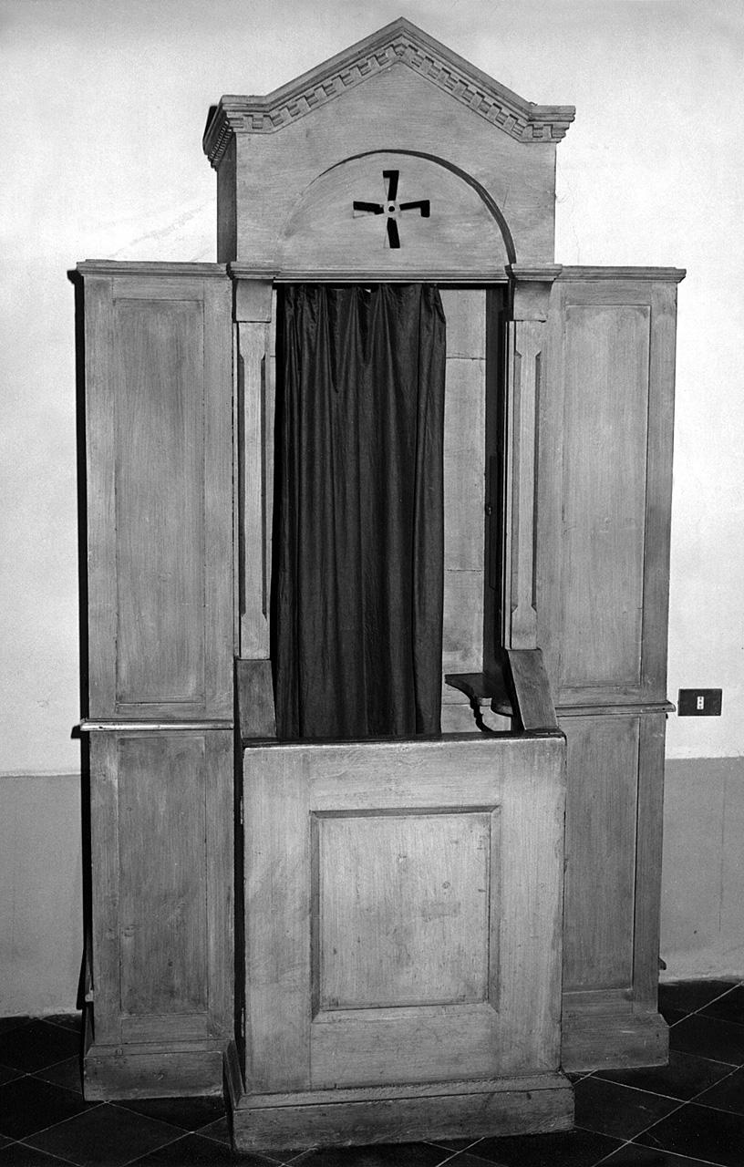 confessionale - produzione toscana (sec. XX)