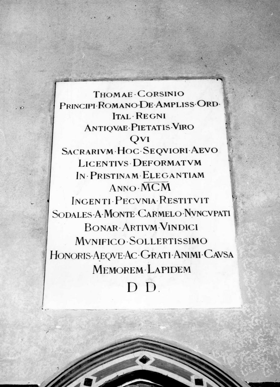 lapide - produzione fiorentina (sec. XX)