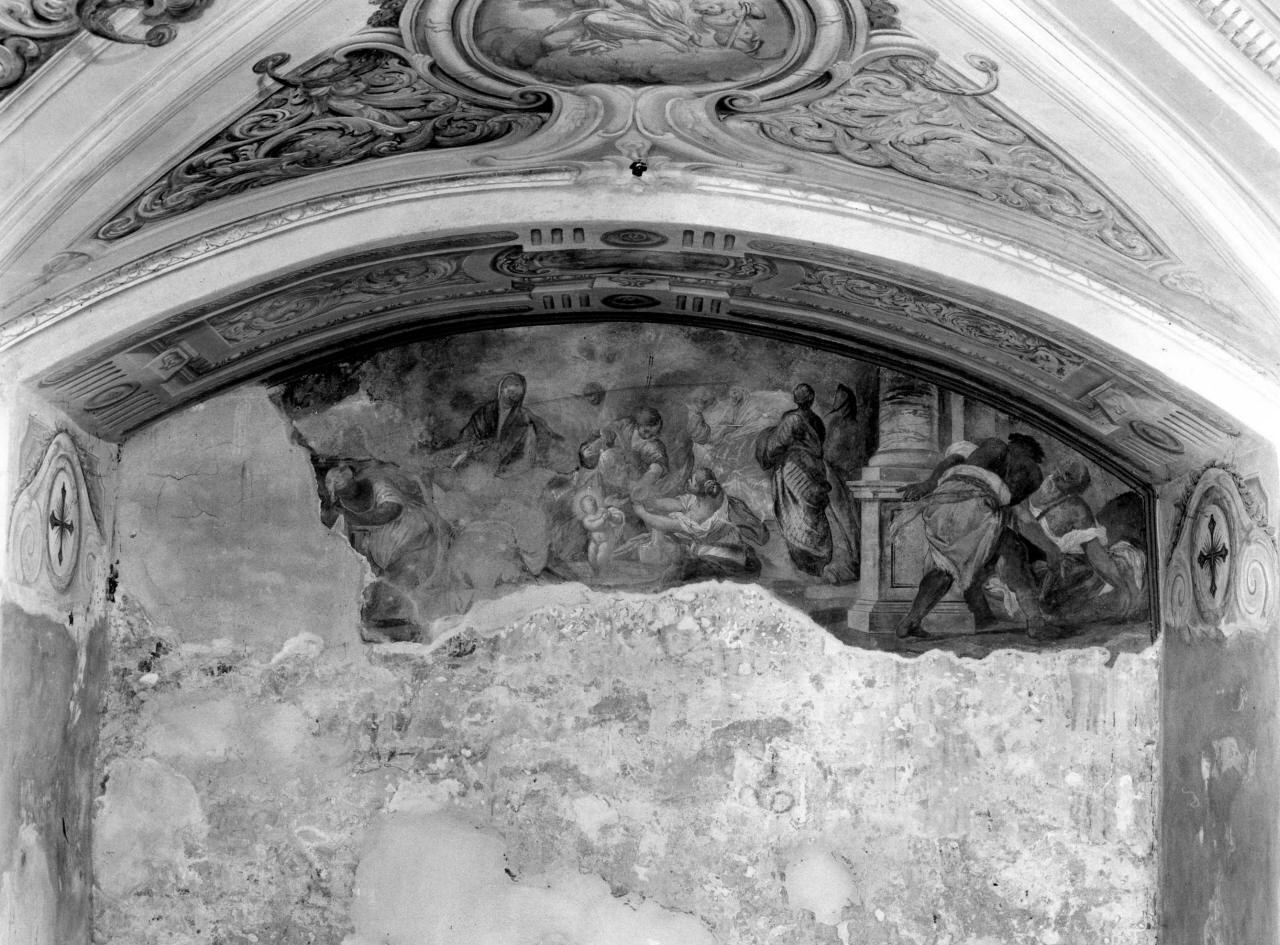 nascita di san Nicola di Bari (dipinto) di Nasini Giuseppe Nicola, Nasini Tommaso (sec. XVII)