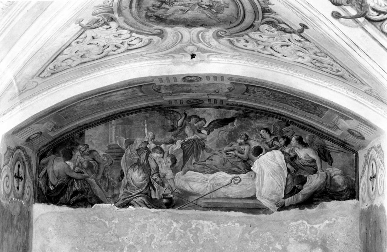 morte di san Nicola di Bari (dipinto) di Nasini Giuseppe Nicola, Nasini Tommaso (sec. XVII)