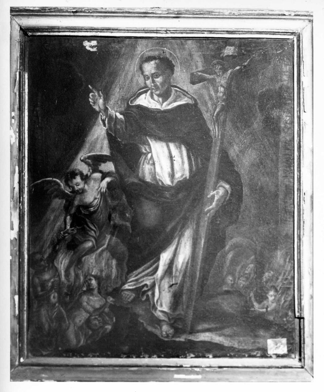 san Vincenzo Ferrer conduce le anime del purgatorio (dipinto) - ambito fiorentino (primo quarto sec. XVIII)