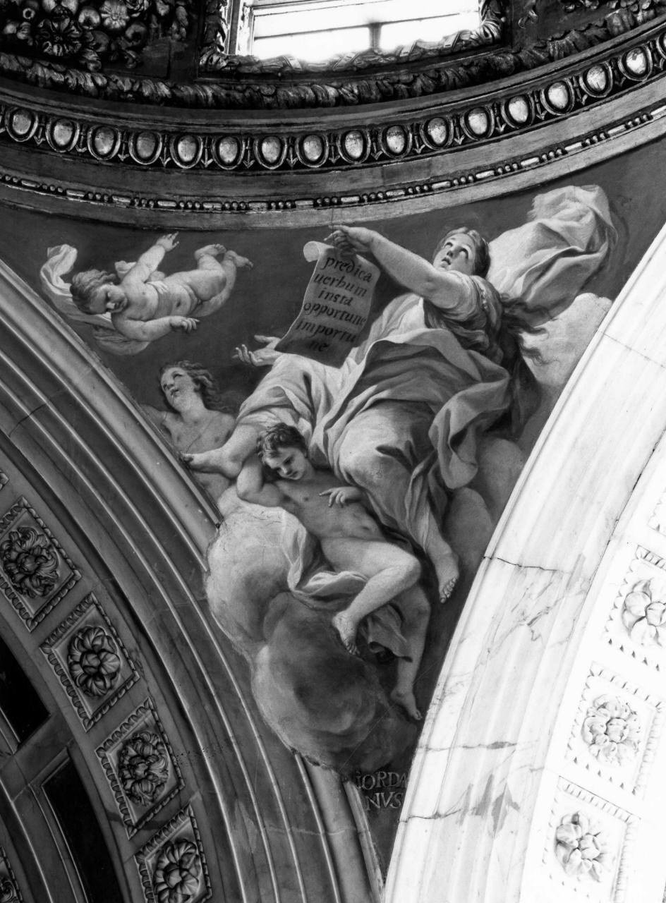 predicazione della parola divina (dipinto) di Giordano Luca (sec. XVII)