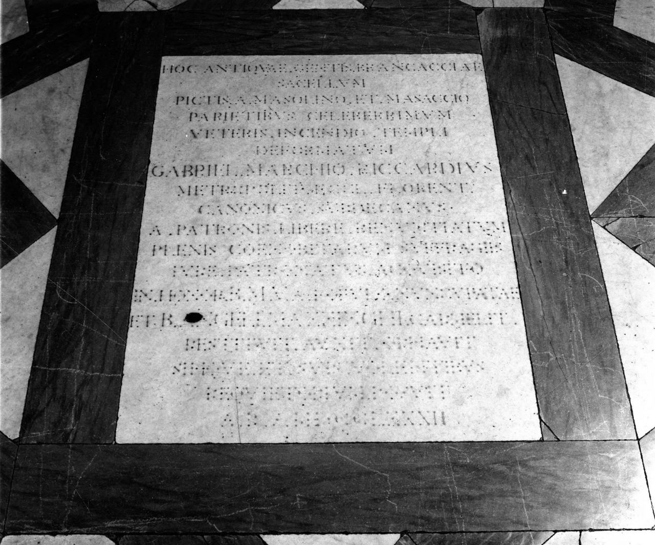 lapide - manifattura fiorentina (sec. XVIII)