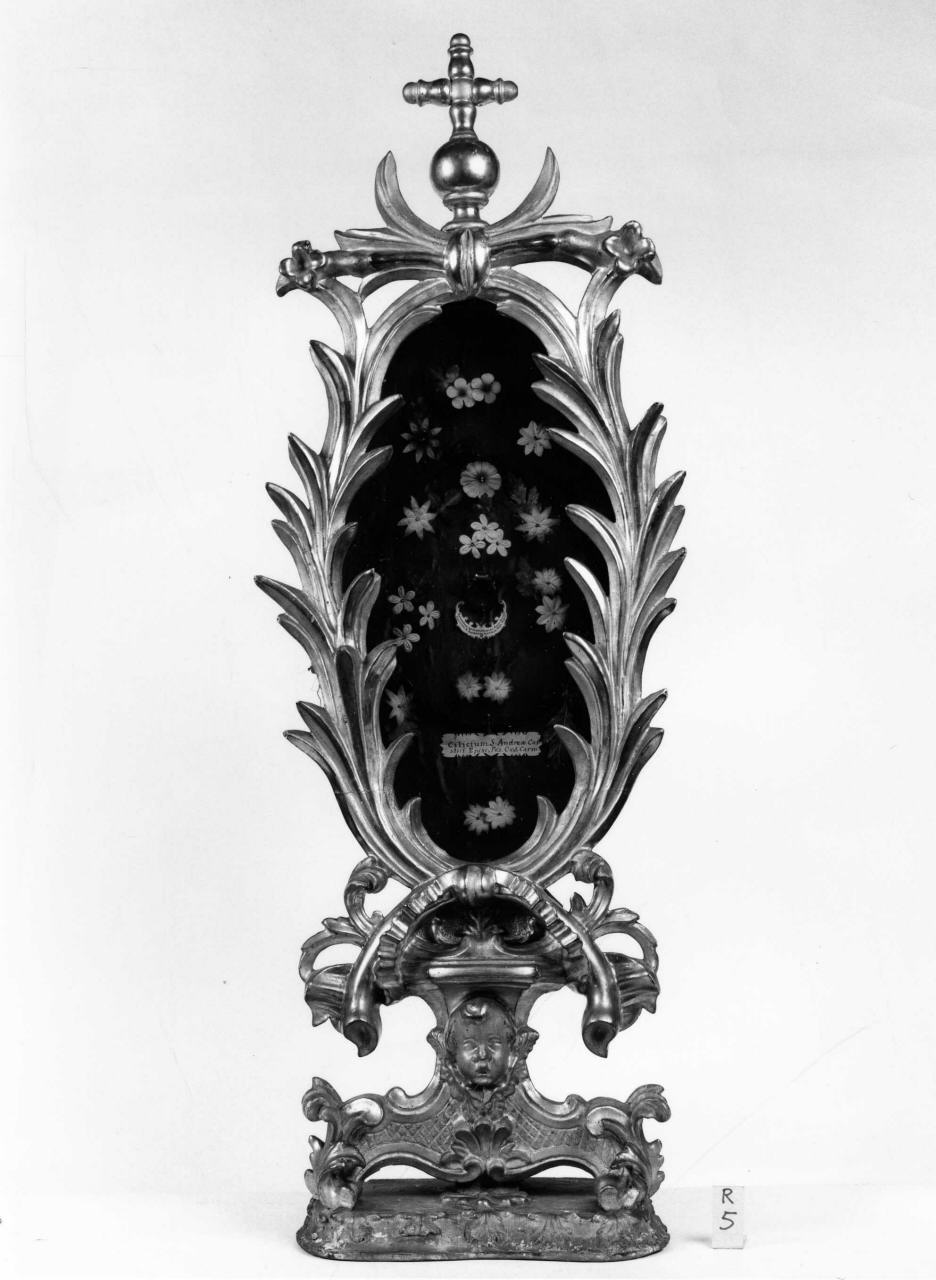 reliquiario - a ostensorio, serie - produzione toscana (sec. XVIII)