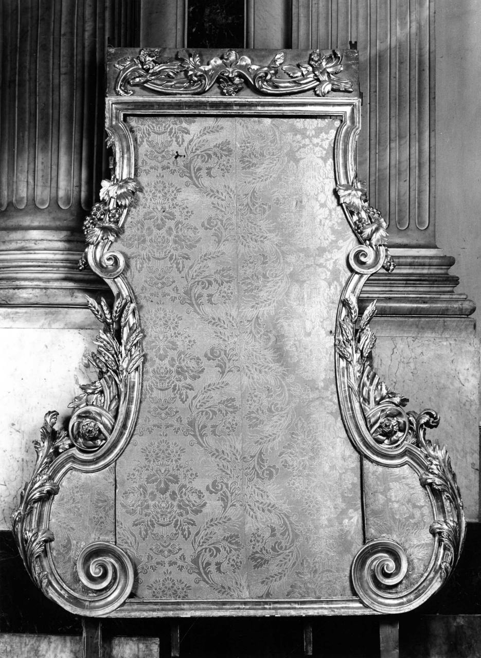 postergale, elemento d'insieme - manifattura toscana (sec. XVIII)