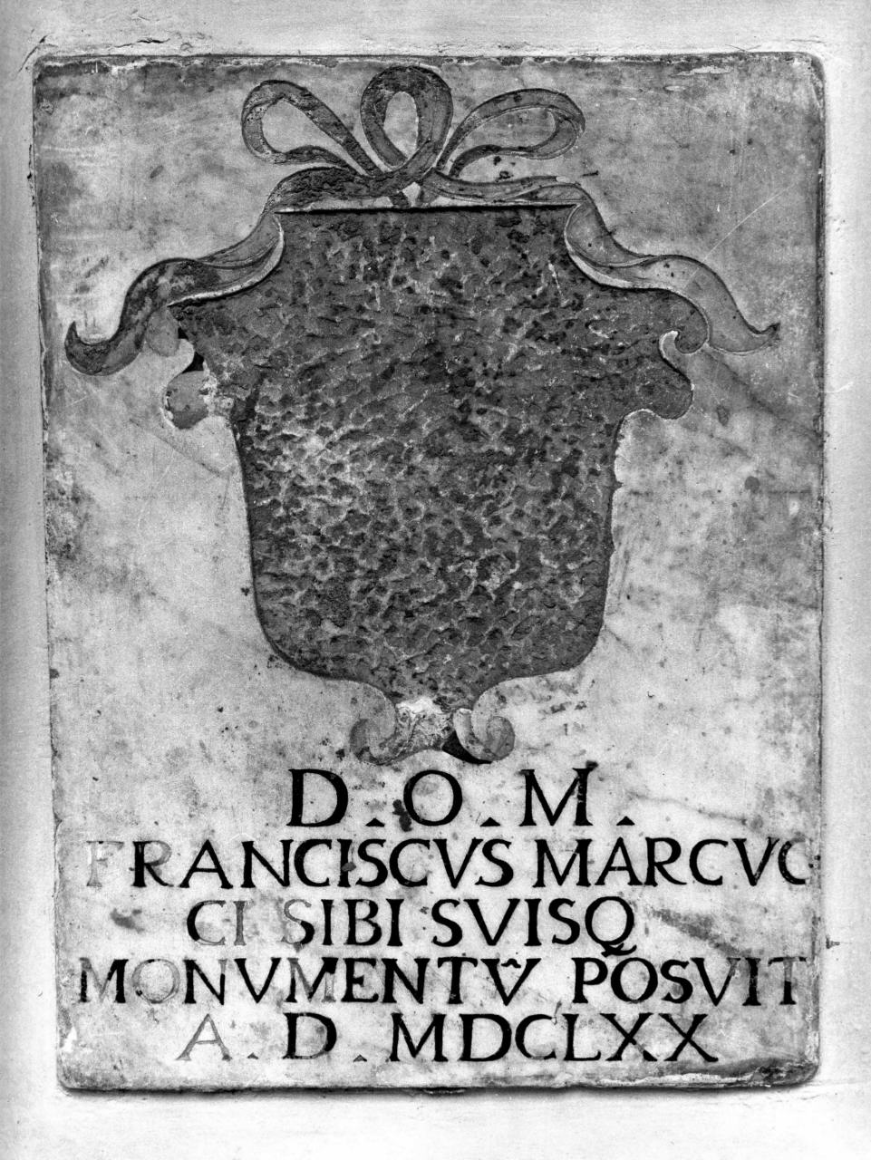 stemma (lapide tombale) - ambito fiorentino (sec. XVII)