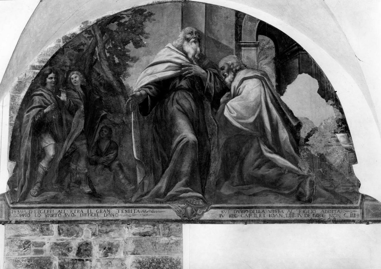 commiato di Elia da Eliseo (dipinto) di Ulivelli Cosimo (sec. XVII)