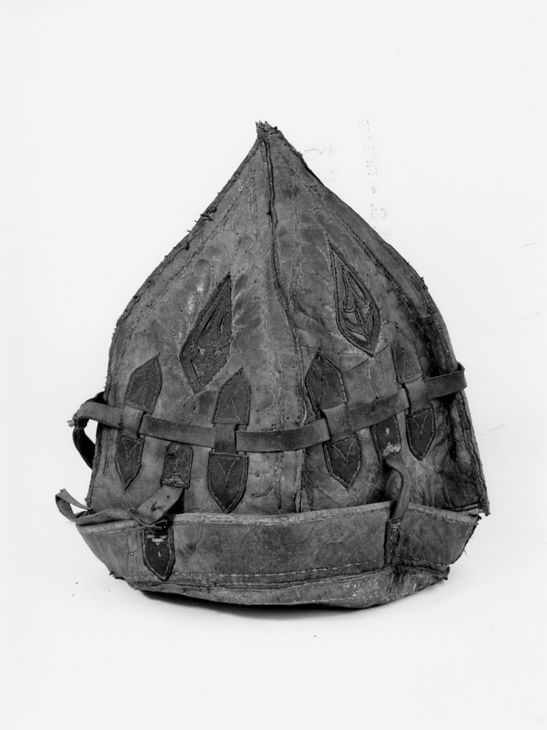 custodia di casco, elemento d'insieme - manifattura indiana (seconda metà sec. XVIII)
