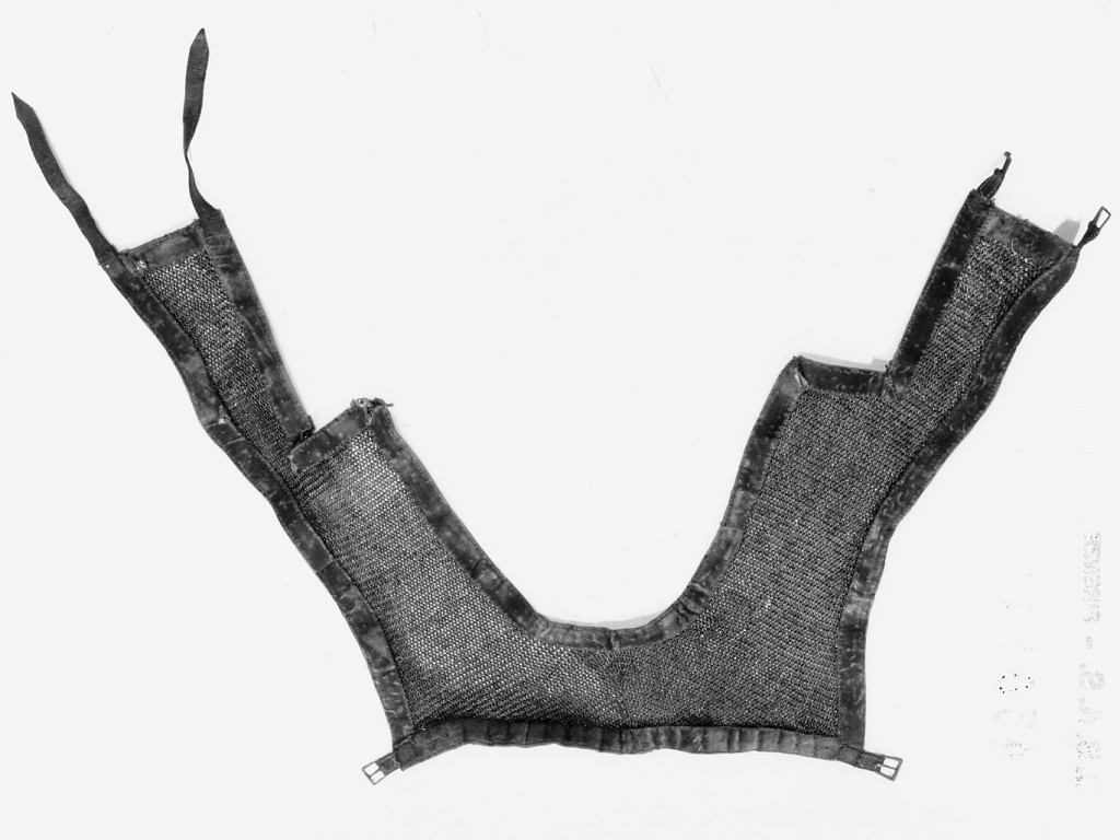 motivi decorativi geometrici (gola a maglia, frammento) - manifattura indiana (sec. XIV)