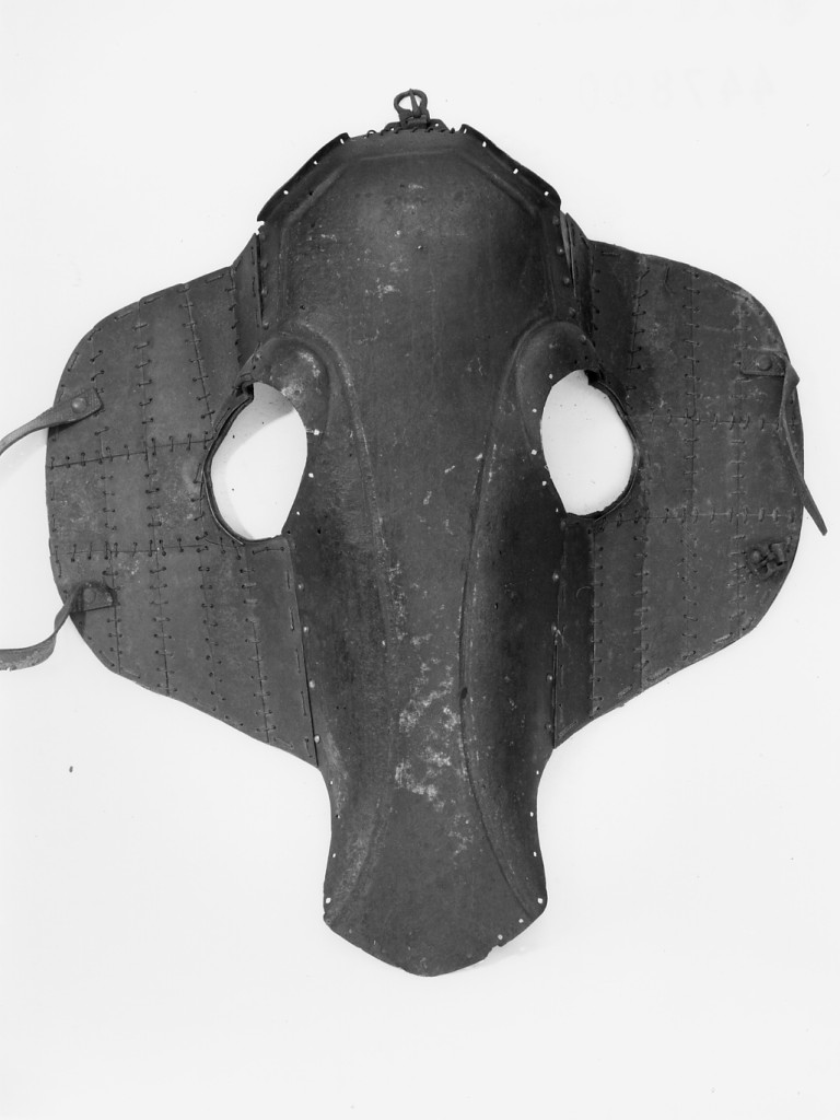 testiera a maglia e piastre - baraki - manifattura ottomana (seconda metà sec. XVII)