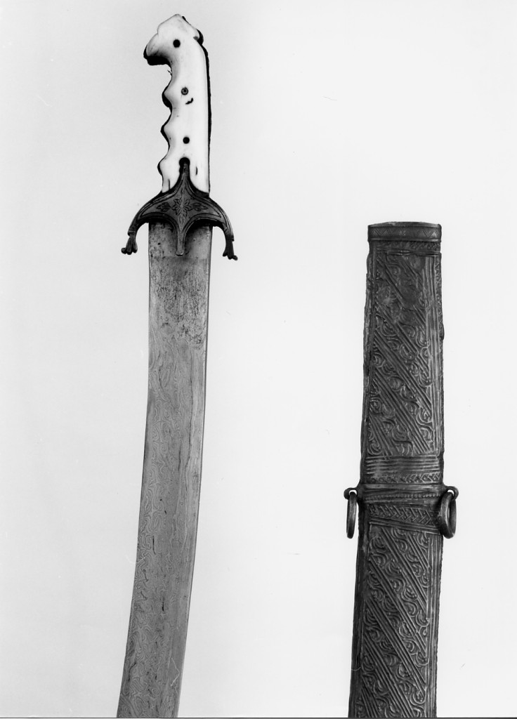 motivi decorativi geometrici e vegetali (coltellaccio) - manifattura ottomana-balcanica (fine/inizio secc. XVIII/ XIX)