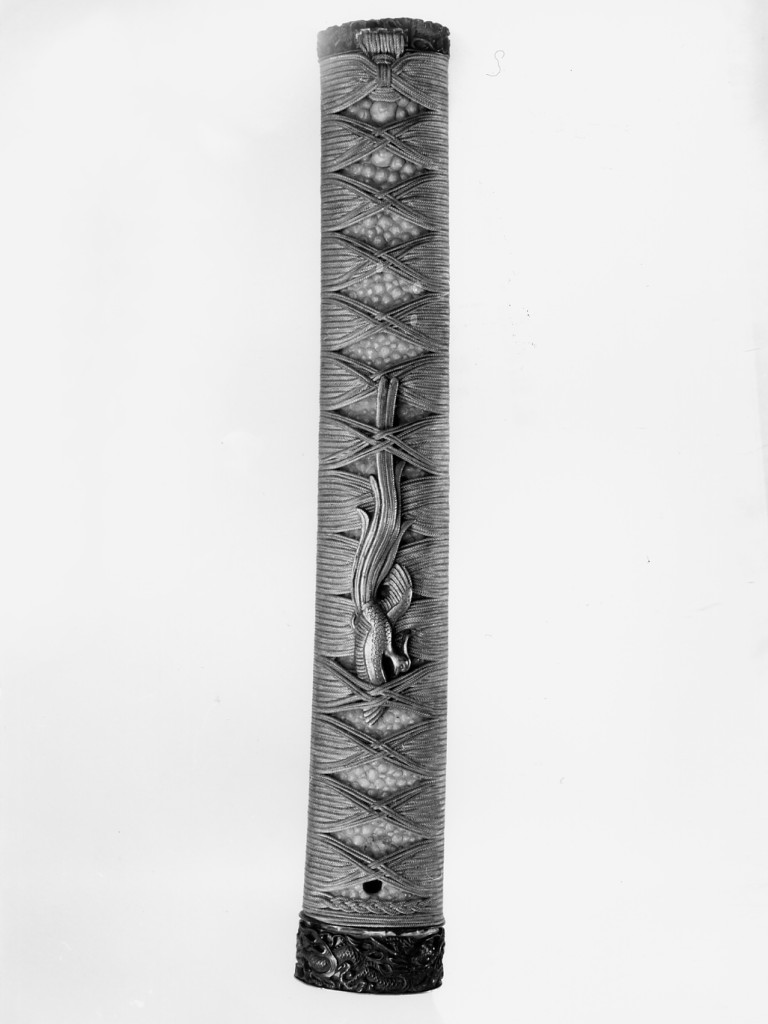 fenici, draghi (impugratura di sciabola - tsuka, elemento d'insieme) - scuola di Higo (secondo quarto sec. XVIII)