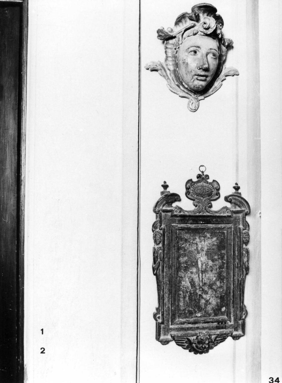 crocifissione (tabernacolo) - bottega italiana (sec. XVIII)