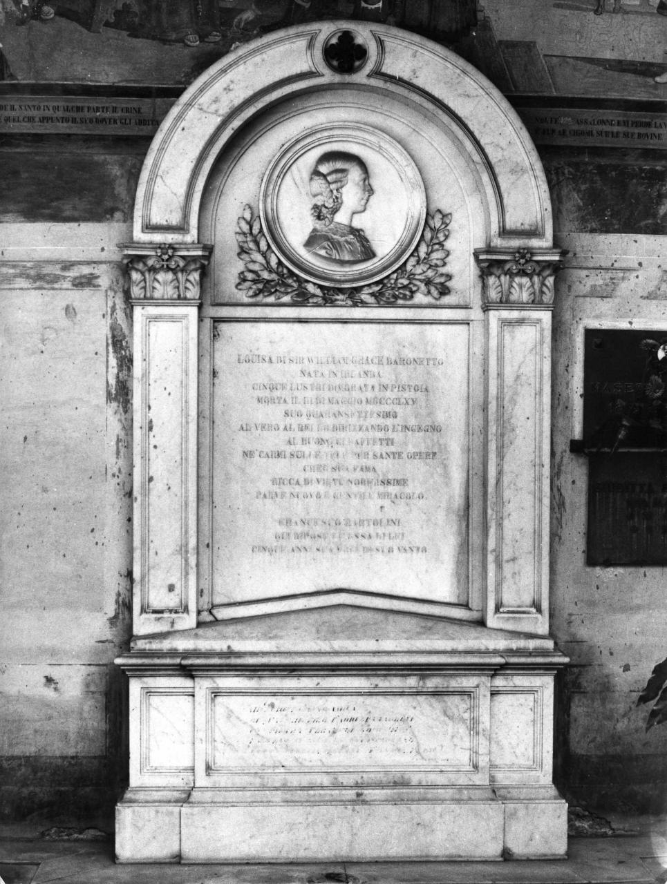 monumento funebre - bottega toscana (sec. XIX)