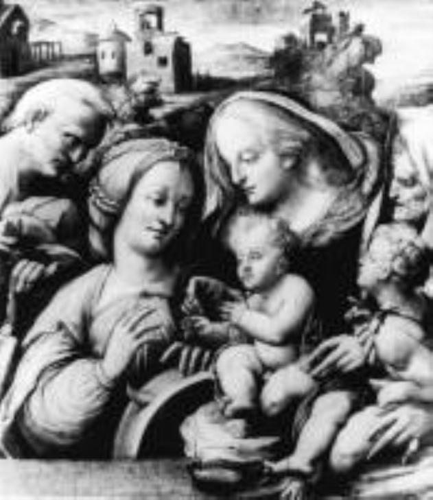 matrimonio mistico di Santa Caterina d'Alessandria (dipinto) di Aspertini Amico (sec. XVI)