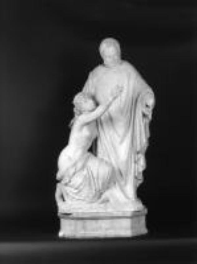 Cavour e Italia (statuetta) di Duprè Giovanni (sec. XIX)