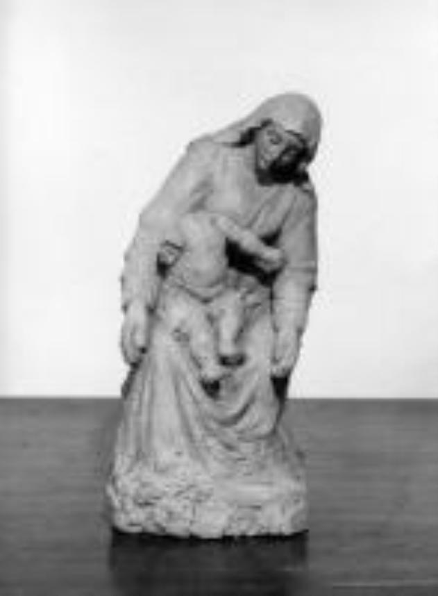 Madonna con Bambino (statuetta) di Duprè Amalia (sec. XIX)