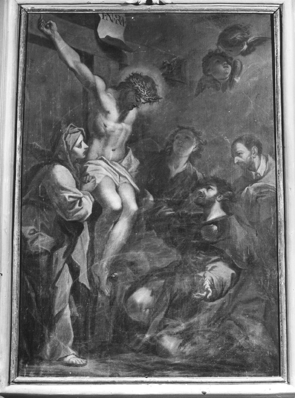 Cristo crocifisso (dipinto) di Sagrestani Giovanni Camillo (cerchia) (sec. XVIII)