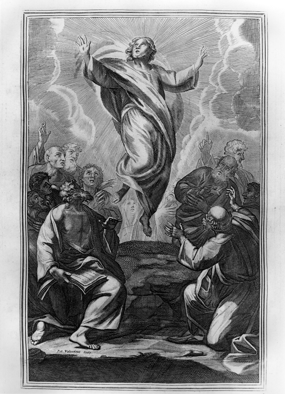 resurrezione di Cristo (stampa) di Valentino Pietro (attribuito) (sec. XVIII)