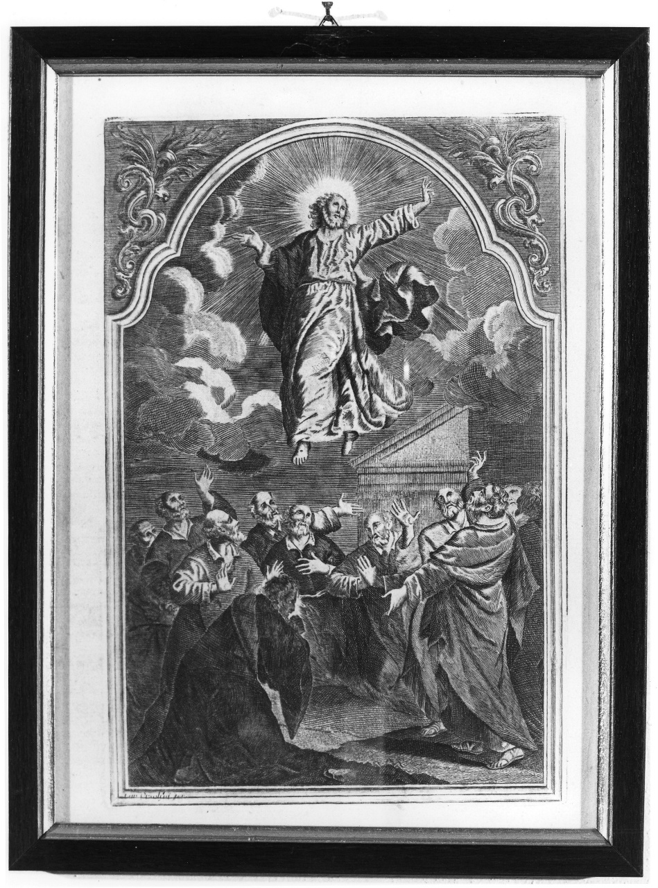 ascensione di Cristo (stampa) di Orsolini Carlo (attribuito) (seconda metà sec. XVIII)