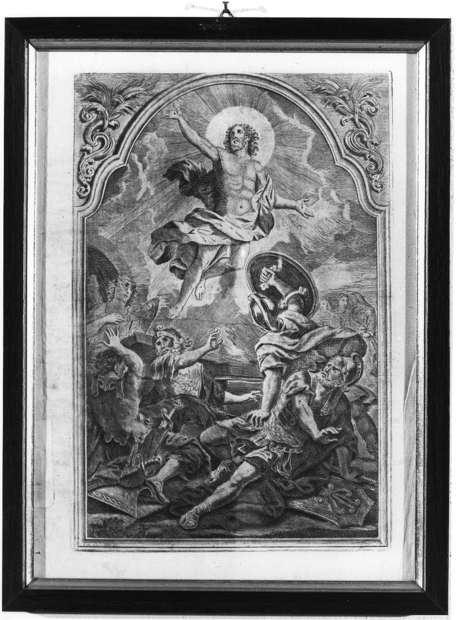 resurrezione di Cristo (stampa) di Orsolini Carlo (attribuito) (seconda metà sec. XVIII)