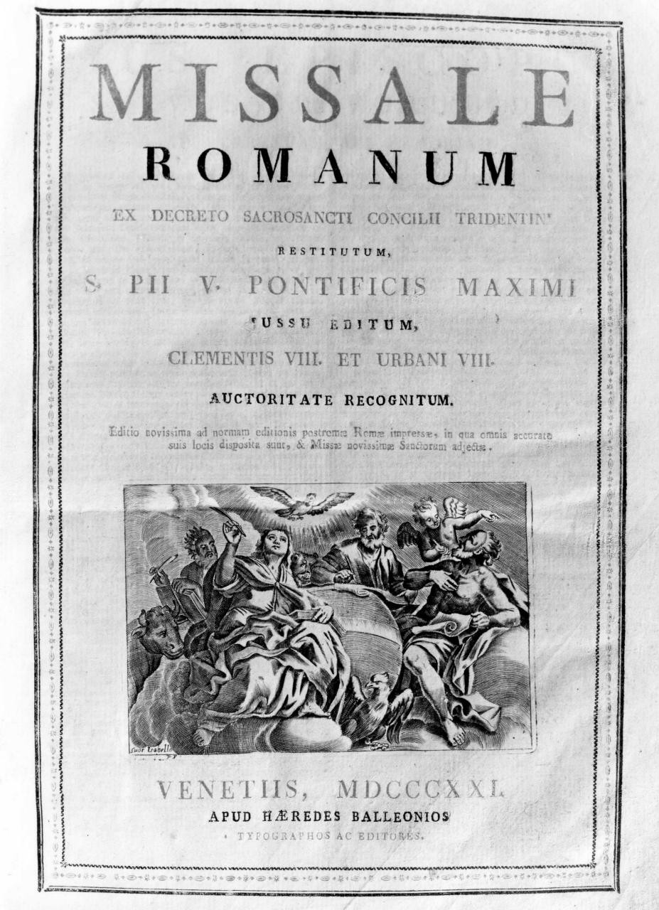 quattro evangelisti (stampa) di Piccini Elisabetto detta Suor Isabella (attribuito) (sec. XVII)