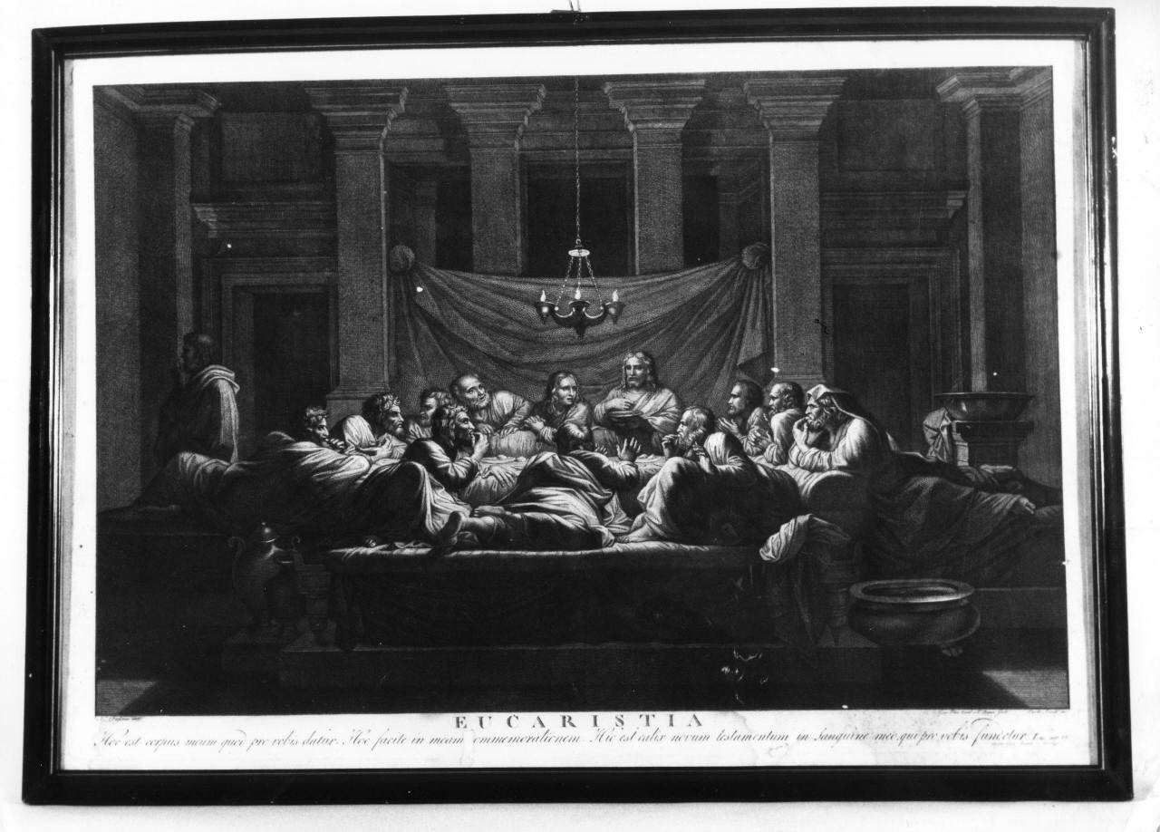 Eucaristia (stampa, serie) di Pera Giuseppe (attribuito) (sec. XIX)
