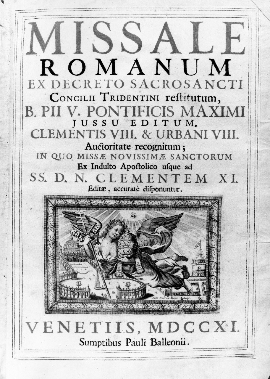 allegoria della religione cattolica (stampa) di Piccini Elisabetto detta Suor Isabella (attribuito) (sec. XVIII)