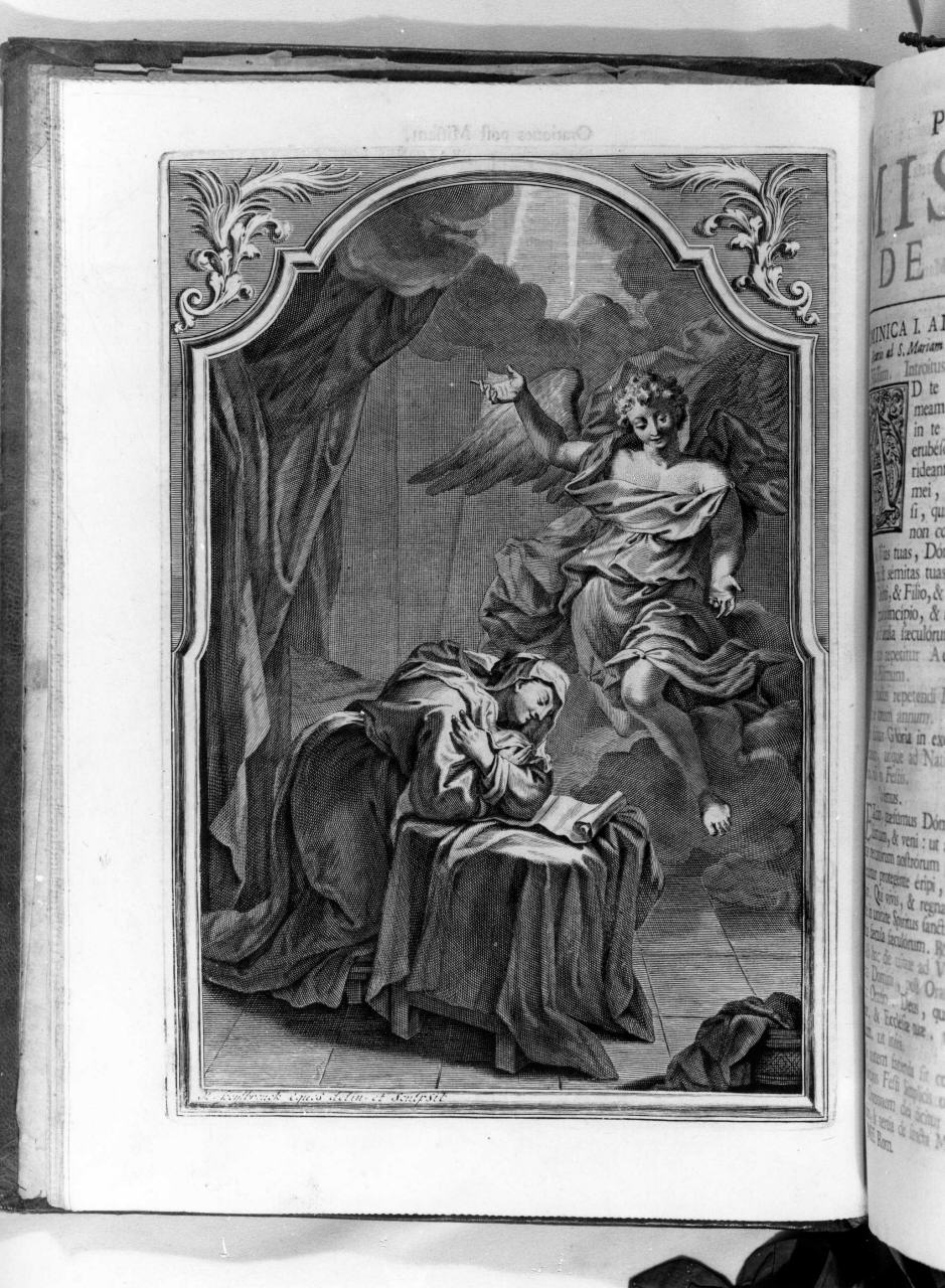 Annunciazione (stampa, serie) di Heylbrouck Michael (attribuito) (sec. XVIII)