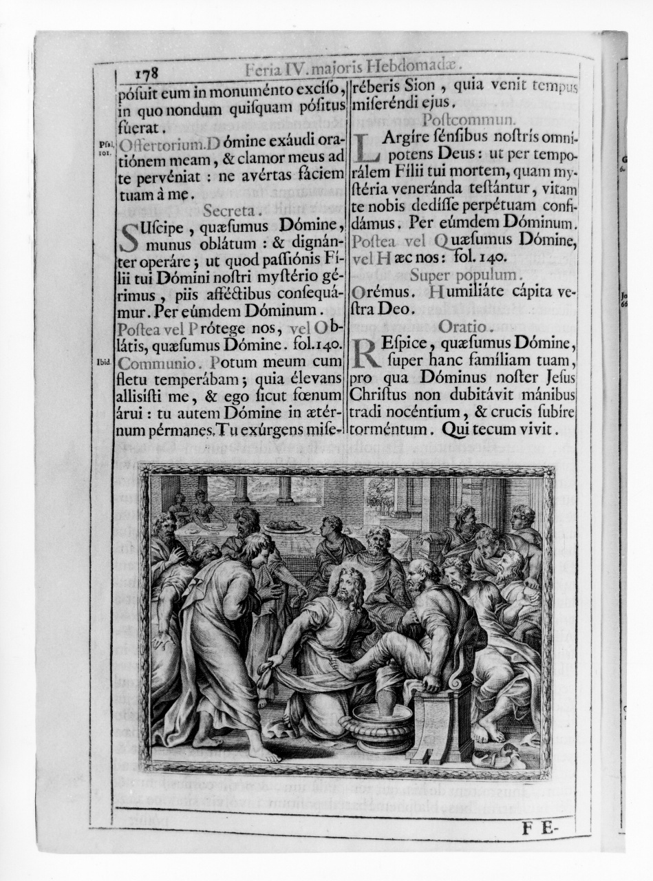 Cristo lava i piedi degli apostoli (stampa) - ambito romano (ultimo quarto sec. XVII)