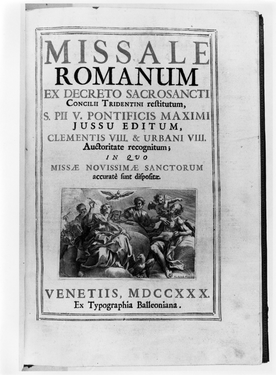 quattro evangelisti (stampa) di Piccini Elisabetto detta Suor Isabella (sec. XVIII)
