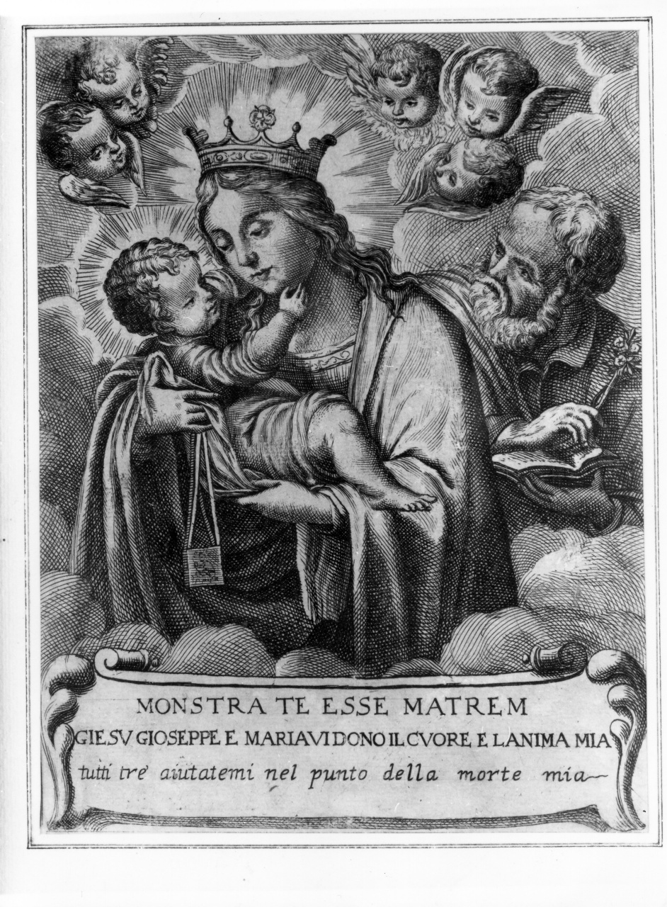 Madonna del Carmelo (stampa) - ambito toscano (sec. XVIII)
