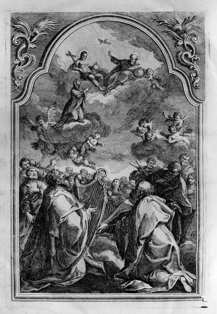 adorazione della Trinità (stampa) - ambito veneto (secc. XVIII/ XIX)