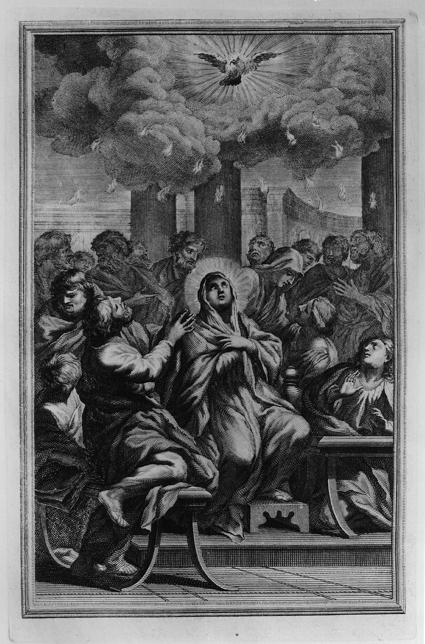 Pentecoste (stampa) - ambito romano (sec. XIX)